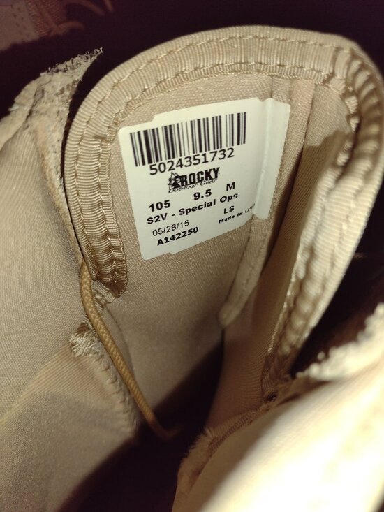 Rocky S2V Secial Ops Military Combat Boots, size 9.5 Medium, worn once main image 7